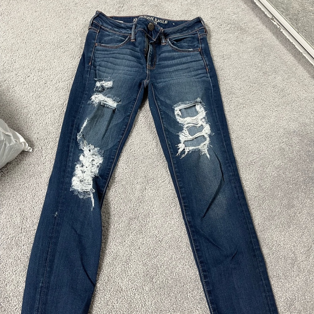 American Eagle ripped jeans